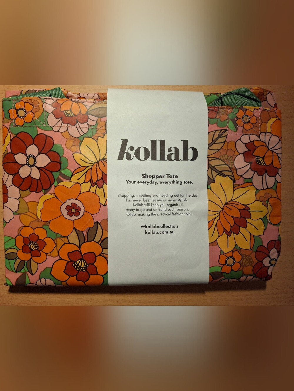 Kollab Poly Shopper Tote Betty Blooms Floral Multicolor 60x41x18cm